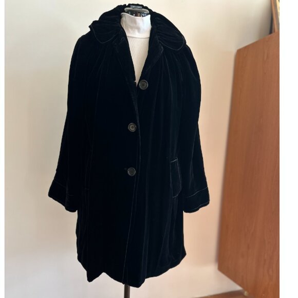 Studio-M Ruched Collar layering-piece soft velvet-feel holiday corpcore XL glam - Picture 2 of 14